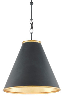 Pierrepont One Light Pendant in Antique Black/Contemporary Gold Leaf/Gold (142|9000-0534)