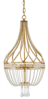 Ingenue Four Light Chandelier in Antique Gold Leaf/Clear (142|9000-0061)