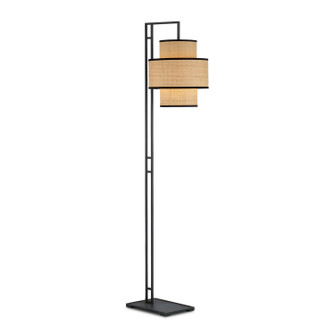 Marabout One Light Floor Lamp in Blacksmith/Natural (142|8000-0129)