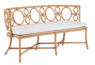 Tegal Bench in Rattan/Natural (142|7000-0591)