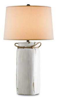 Sailaway One Light Table Lamp in White Distress Crackle/Natural/Emery Rust (142|6022)