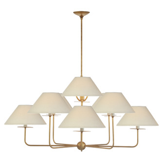 Kelley Nine Light Chandelier in Gilded Iron (268|NW 5070GI-L)