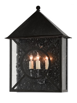 Ripley Three Light Outdoor Wall Sconce in Midnight (142|5500-0002)