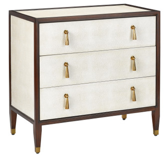 Evie Chest in Ivory/Dark Walnut/Brass (142|3000-0141)