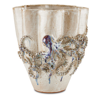 Octopus Vase in Cream/Reactive Blue (142|1200-0541)