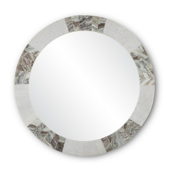 Elena Mirror in White/Brown/Mirror (142|1000-0131)