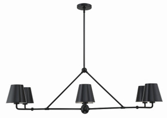 Xavier Six Light Chandelier in Matte Black (60|XAV-B9306-MK)