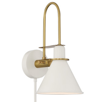 Medford One Light Wall Sconce in White (60|MED-B5501-WH)