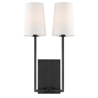 Lena Two Light Wall Sconce in Black Forged (60|LEN-252-BF)