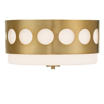 Kirby Two Light Flush Mount in Vibrant Gold (60|KIR-B8100-VG)