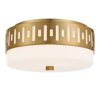 Keaton Two Light Flush Mount in Vibrant Gold (60|KEA-B8200-VG)