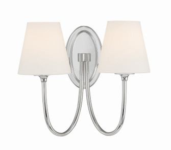 Juno Two Light Wall Sconce in Polished Nickel (60|JUN-10322-PN)