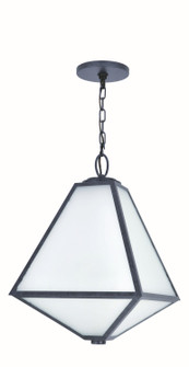 Glacier Three Light Outdoor Chandelier in Black Charcoal (60|GLA-9705-OP-BC)