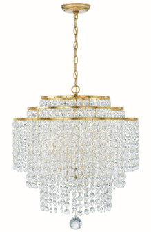 Gabrielle Six Light Chandelier in Antique Gold (60|GAB-B7305-GA)