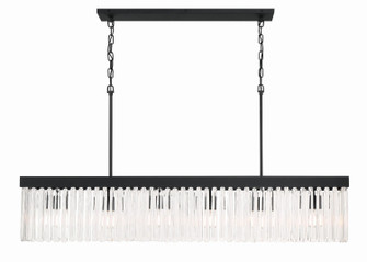 Emory Six Light Chandelier in Black Forged (60|EMO-5407-BF)