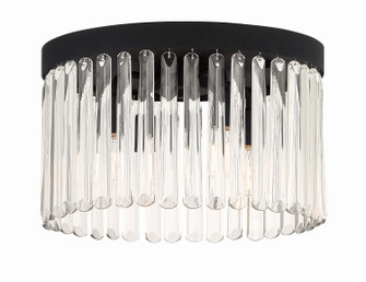 Emory Four Light Flush Mount in Black Forged (60|EMO-5400-BF)
