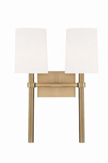 Bromley Two Light Wall Sconce in Vibrant Gold (60|BRO-452-VG)