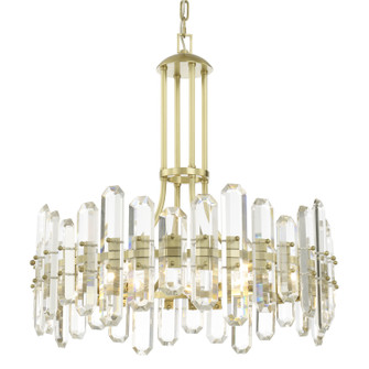 Bolton Eight Light Chandelier in Aged Brass (60|BOL-8888-AG)