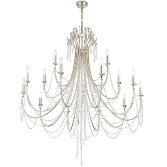 Arcadia 15 Light Chandelier in Antique Silver (60|ARC-1919-SA-CL-MWP)