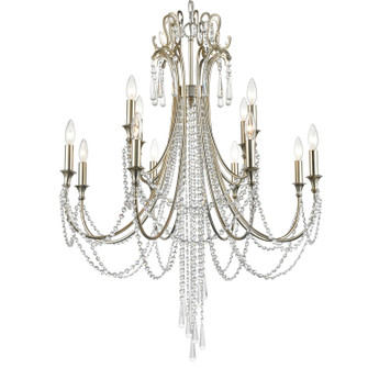 Arcadia 12 Light Chandelier in Antique Silver (60|ARC-1909-SA-CL-MWP)