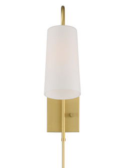 Alexa One Light Wall Sconce in Aged Brass (60|ALX-4501-AG)