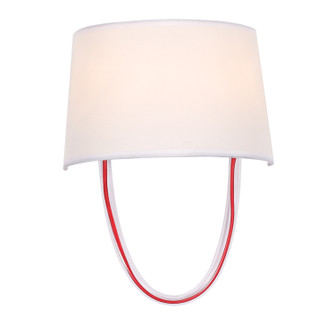 Stella Two Light Wall Sconce in Polished Chrome + Red Cord (60|9902-RD-CL)