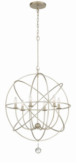Solaris Six Light Chandelier in Olde Silver (60|9228-OS)