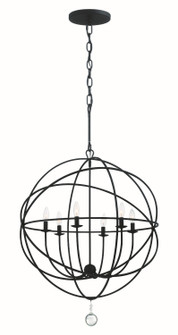 Solaris Six Light Chandelier in Black (60|9226-BK)
