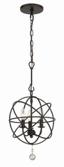 Solaris Three Light Mini Chandelier in English Bronze (60|9225-EB)