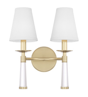 Baxter Two Light Wall Sconce in Aged Brass (60|8862-AG)