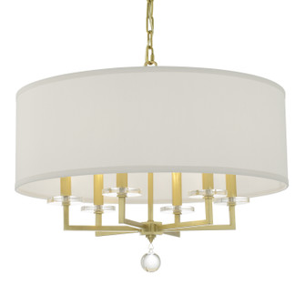 Paxton Six Light Chandelier in Aged Brass (60|8116-AG)