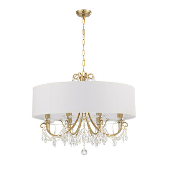Othello Eight Light Chandelier in Vibrant Gold (60|6628-VG-CL-MWP)