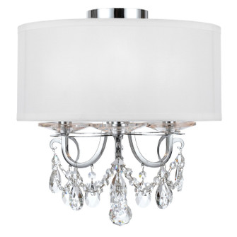 Othello Three Light Semi Flush Mount in Polished Chrome (60|6623-CH-CL-MWP_CEILING)