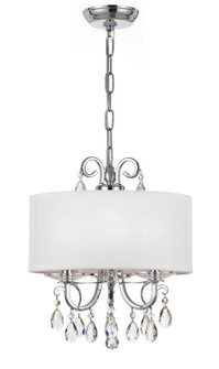 Othello Three Light Mini Chandelier in Polished Chrome (60|6623-CH-CL-MWP)