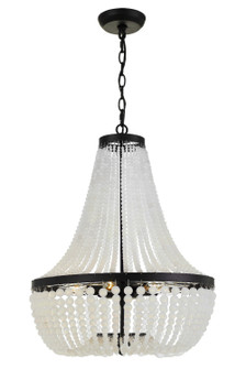 Rylee Six Light Chandelier in Matte Black (60|608-MK)