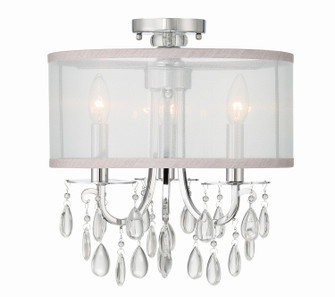 Hampton Three Light Semi Flush Mount in Polished Chrome (60|5623-CH_CEILING)