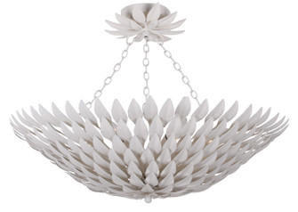 Broche Six Light Semi Flush Mount in Matte White (60|517-MT_CEILING)