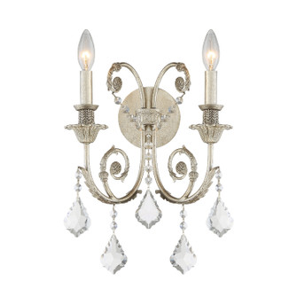Regis Two Light Wall Sconce in Olde Silver (60|5112-OS-CL-S)