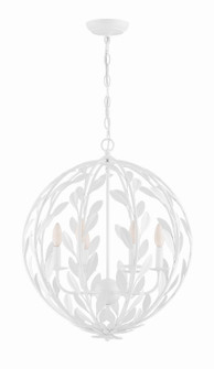 Broche Six Light Chandelier in Matte White (60|506-MT)