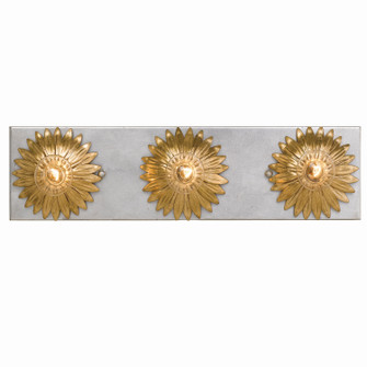 Broche Three Light Bathroom Vanity in Antique Gold / Antique Silver (60|503-GA-SA)