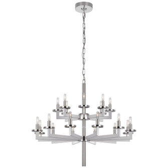Liaison 20 Light Chandelier in Polished Nickel (268|KW 5201PN)