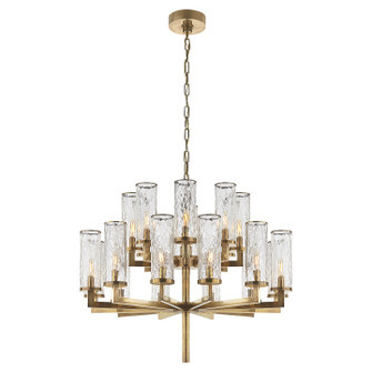 Liaison 20 Light Chandelier in Antique-Burnished Brass (268|KW 5201AB-CRG)