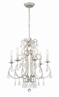Ashton Six Light Chandelier in Olde Silver (60|5016-OS-CL-MWP)