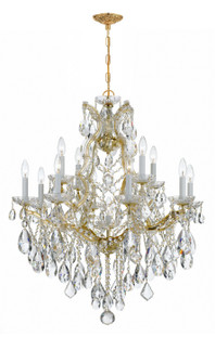 Maria Theresa 13 Light Chandelier in Gold (60|4413-GD-CL-MWP)