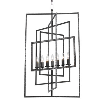 Capri Seven Light Chandelier in Raw Steel (60|339-RS)