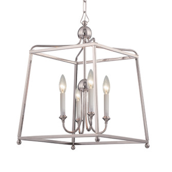 Sylvan Four Light Chandelier in Polished Nickel (60|2245-PN_NOSHADE)