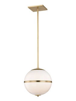 Truax One Light Chandelier in Aged Brass (60|2112-AG)