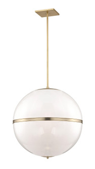 Truax Four Light Chandelier in Aged Brass (60|2030-AG)