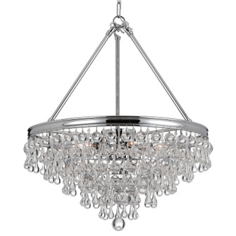 Calypso Six Light Chandelier in Polished Chrome (60|136-CH)