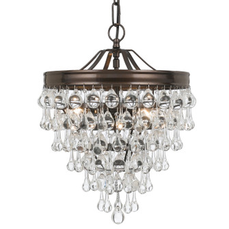 Calypso Three Light Mini Chandelier in Vibrant Bronze (60|130-VZ)